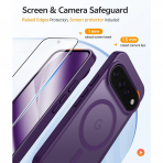 FNTCASE Google Pixel 11 Pro XL  Manyetik Mat K�l�f-Purple