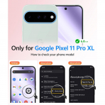 FNTCASE Google Pixel 11 Pro XL  Manyetik Mat K�l�f-Light Purple
