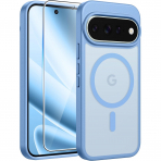FNTCASE Google Pixel 11 Pro XL  Manyetik Mat K�l�f-Light Blue