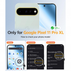 FNTCASE Google Pixel 11 Pro XL  Manyetik Mat K�l�f-Light Blue