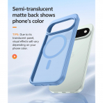 FNTCASE Google Pixel 11 Pro XL  Manyetik Mat K�l�f-Light Blue