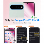 FNTCASE Google Pixel 11 Pro XL  Manyetik Mat K�l�f-Hot Pink