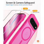 FNTCASE Google Pixel 11 Pro XL  Manyetik Mat K�l�f-Hot Pink