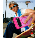 FNTCASE Google Pixel 11 Pro XL  Manyetik Mat K�l�f-Hot Pink