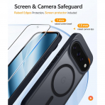 FNTCASE Google Pixel 11 Pro XL  Manyetik Mat K�l�f-Black