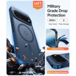 FNTCASE Google Pixel 11 Pro XL  Manyetik Mat K�l�f-Blue