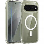 FNTCASE Google Pixel 11 Pro XL  Manyetik Mat K�l�f-Clear
