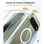 FNTCASE Google Pixel 11 Pro XL  Manyetik Mat K�l�f-Clear