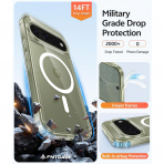 FNTCASE Google Pixel 11 Pro XL  Manyetik Mat K�l�f-Clear