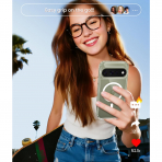 FNTCASE Google Pixel 11 Pro XL  Manyetik Mat K�l�f-Clear