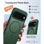 FNTCASE Google Pixel 11 Pro XL  Manyetik Mat K�l�f-Green