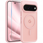 FNTCASE Google Pixel 11 Pro XL  Manyetik Mat K�l�f-Light Pink