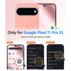 FNTCASE Google Pixel 11 Pro XL  Manyetik Mat K�l�f-Light Pink