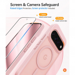 FNTCASE Google Pixel 11 Pro XL  Manyetik Mat K�l�f-Light Pink