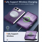 FNTCASE iPhone Duo MagSafe Ekran Koruyuculu K�l�f-Purple