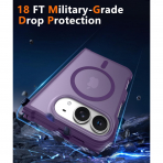 FNTCASE iPhone Duo MagSafe Ekran Koruyuculu K�l�f-Purple