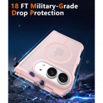 FNTCASE iPhone Duo MagSafe Ekran Koruyuculu K�l�f-Light Pink