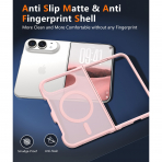 FNTCASE iPhone Duo MagSafe Ekran Koruyuculu K�l�f-Light Pink