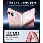 FNTCASE iPhone Duo MagSafe Ekran Koruyuculu K�l�f-Light Pink