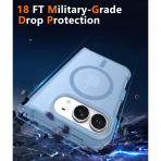 FNTCASE iPhone Duo MagSafe Ekran Koruyuculu K�l�f-Light Blue
