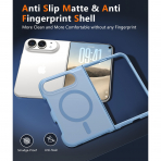 FNTCASE iPhone Duo MagSafe Ekran Koruyuculu K�l�f-Light Blue