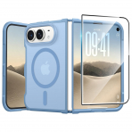 FNTCASE iPhone Duo MagSafe Ekran Koruyuculu K�l�f-Light Blue