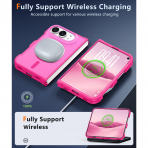 FNTCASE iPhone Duo MagSafe Ekran Koruyuculu K�l�f-Hot Pink