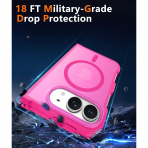 FNTCASE iPhone Duo MagSafe Ekran Koruyuculu K�l�f-Hot Pink