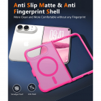 FNTCASE iPhone Duo MagSafe Ekran Koruyuculu K�l�f-Hot Pink