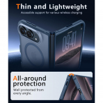 FNTCASE iPhone Duo MagSafe Ekran Koruyuculu K�l�f-Blue