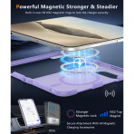 FNTCASE iPhone Duo MagSafe Ekran Koruyuculu K�l�f-Light Purple