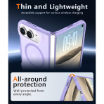 FNTCASE iPhone Duo MagSafe Ekran Koruyuculu K�l�f-Light Purple