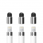 FRTMA Apple Kalem İçin Yedek Stylus Kapak (3 Adet)-Silver