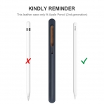 FRTMA Apple Pencil 2 Deri K�l�f-Midnight Blue