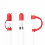 FRTMA Apple Pencil Kapak (3 Adet)-Red