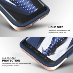 FYY Galaxy S8 Hybrid Dual Layer Bumper Klf-Navy Blue