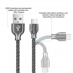 Fantany USB C arj/Data Kablosu (1M)-Black