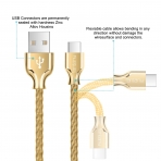 Fantany USB C arj/Data Kablosu (1M)-Gold