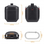 Fintie Apple AirPods Deri Klf-Black