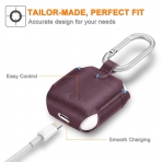 Fintie Apple AirPods Deri Klf-Burgundy