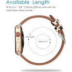 Fintie Apple Watch Ultra Deri Klf (49 mm)-Classic Leopard