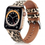 Fintie Apple Watch Ultra Deri Klf (49 mm)-Classic Leopard