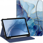 Fintie Apple iPad A16 Kalem Blmeli Klf (11 in)-Ocean Marble 