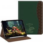 Fintie Apple iPad A16 Kalem Blmeli Klf (11 in)-Mushroom 