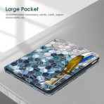 Fintie Apple iPad A16 Kalem Blmeli Klf (11 in)-Agate Hexagons