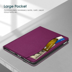Fintie Apple iPad A16 Kalem Blmeli Klf (11 in)-Purple