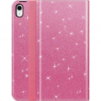 Fintie Apple iPad A16 Kalem Blmeli Klf (11 in)-Glittering Pink