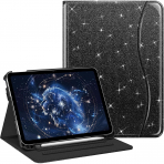 Fintie Apple iPad A16 Kalem Blmeli Klf (11 in)-Glittering Black 