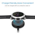 Fintie Garmin Vivoactive 3 Bumper Klf-Gray Clear Silver