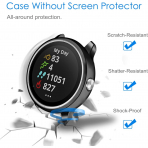 Fintie Garmin Vivoactive 3 Bumper Klf-Black Clear RoseGold